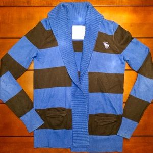 💙🖤Abercrombie & Fitch Striped Cardigan